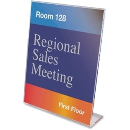 Deflecto Deflect-O Anti-Glare Slanted Portrait Sign Holder DEF879701